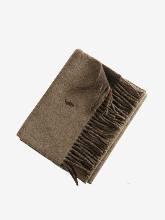 Brown scarves, side view