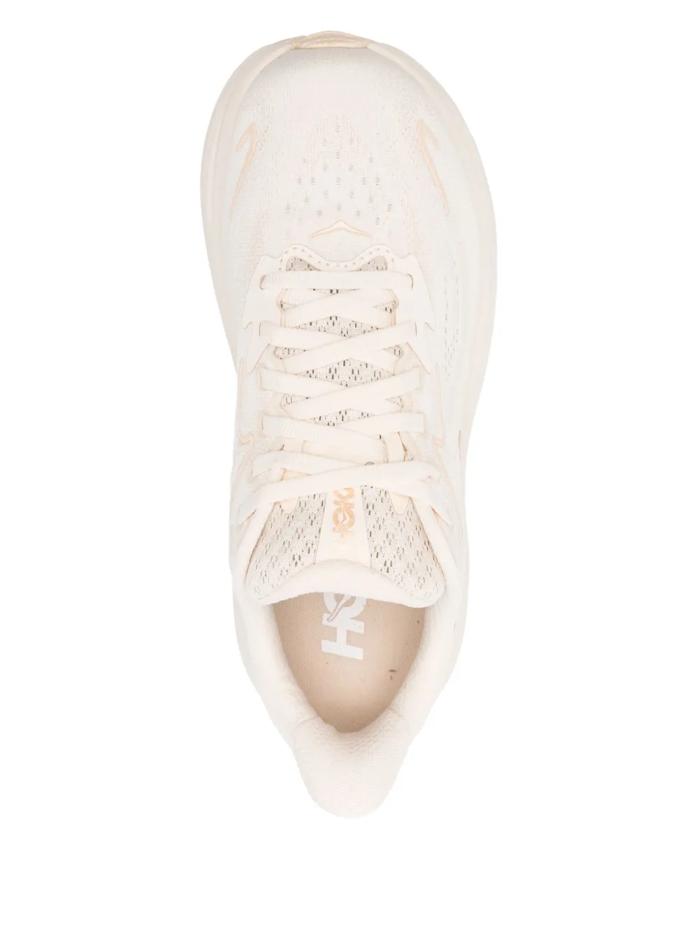 White sneakers, vertical view