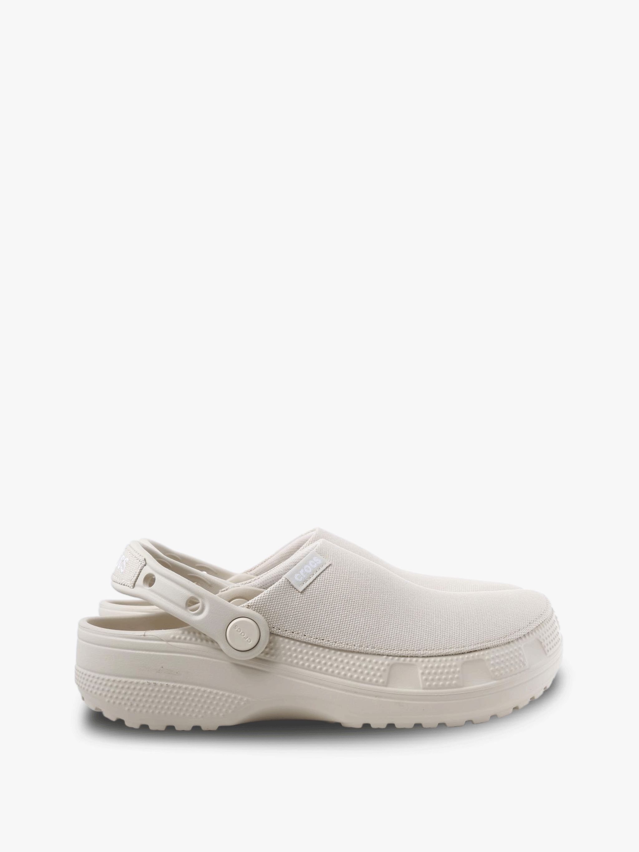 Tan sandals, side view