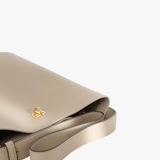 Tan bag, front view