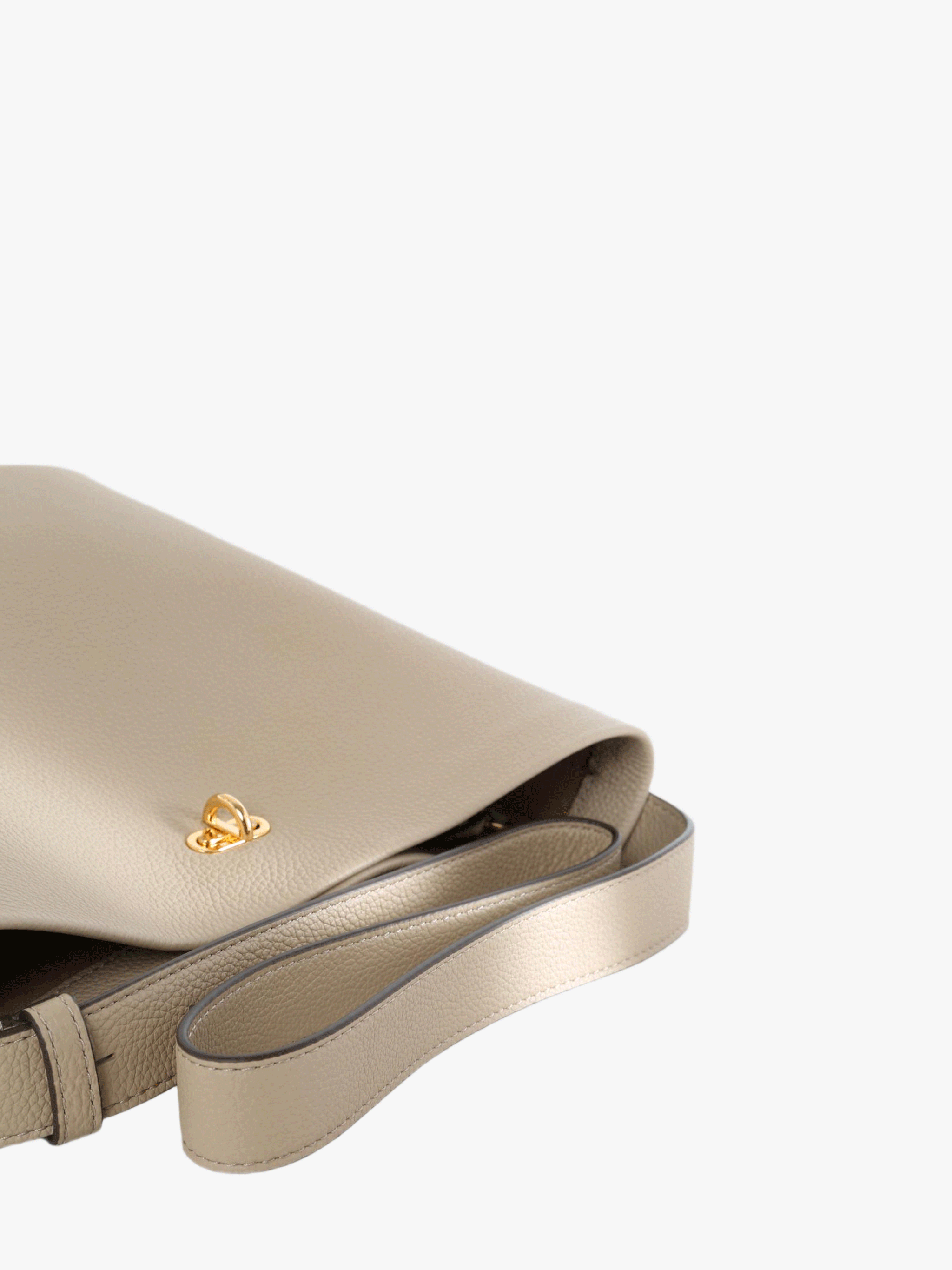 Tan bag, front view