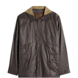 Brown jacket, front view