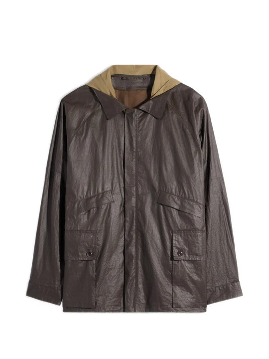 Brown jacket, front view
