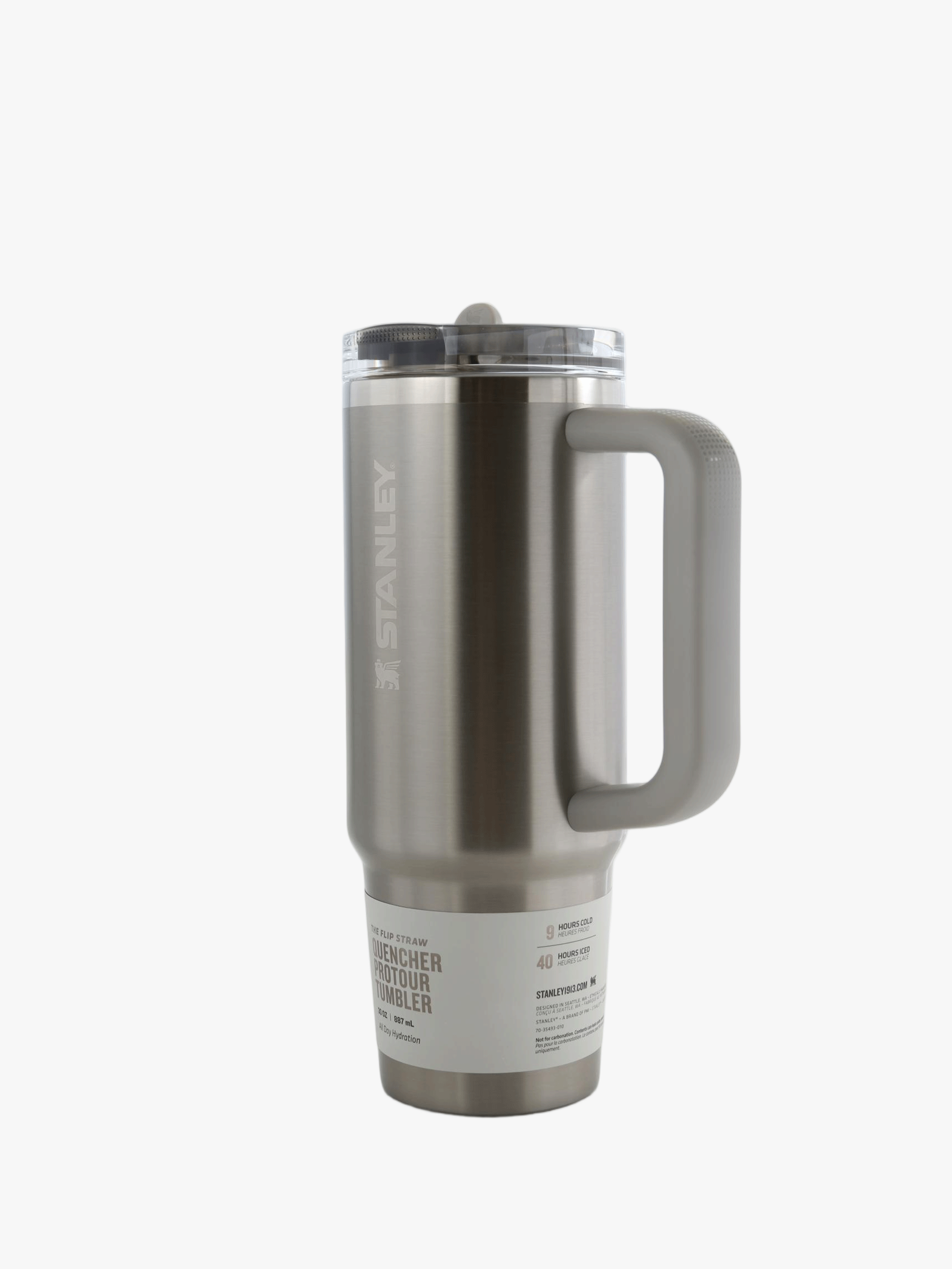 Grey product, front view