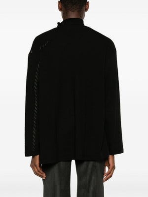 YOHJI YAMAMOTO POUR HOMME - Men Embroidery Turtle Long Sleeve Sweater