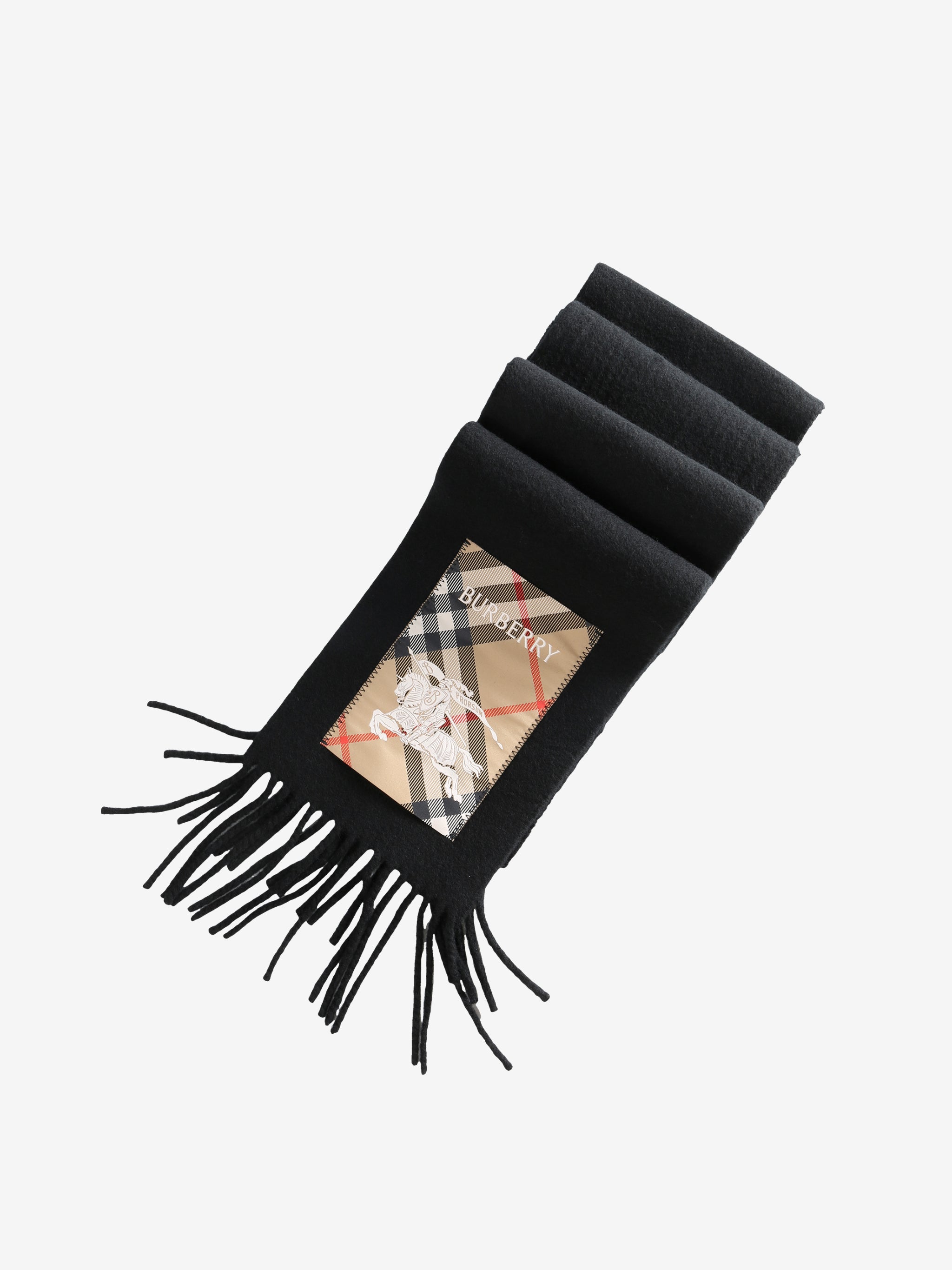 Black scarf, front view