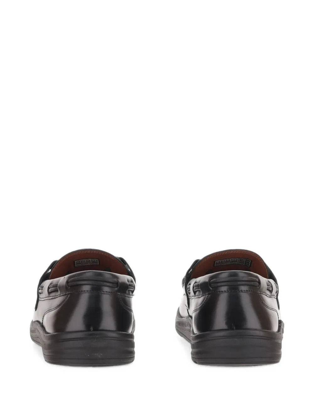 Black shoes, back view