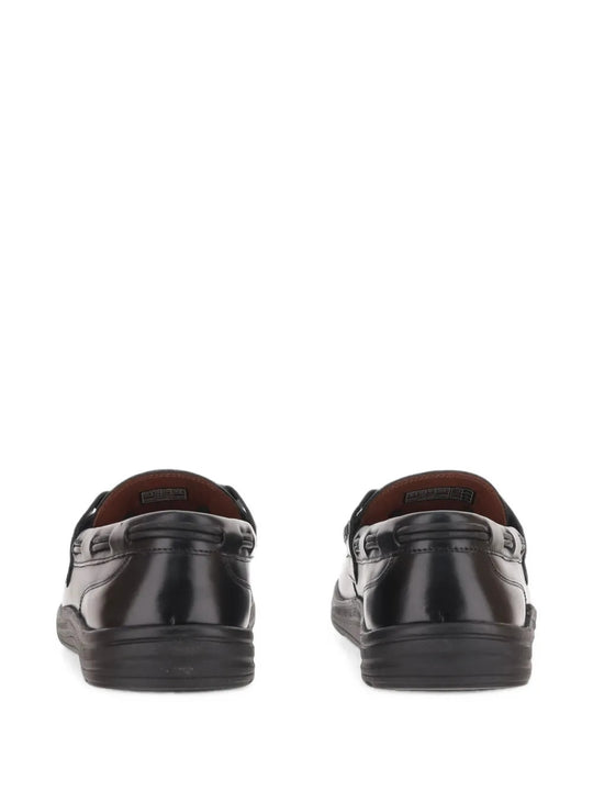Black shoes, back view
