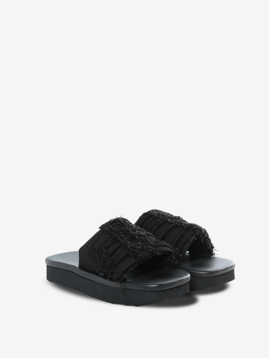 Black sandal, side view
