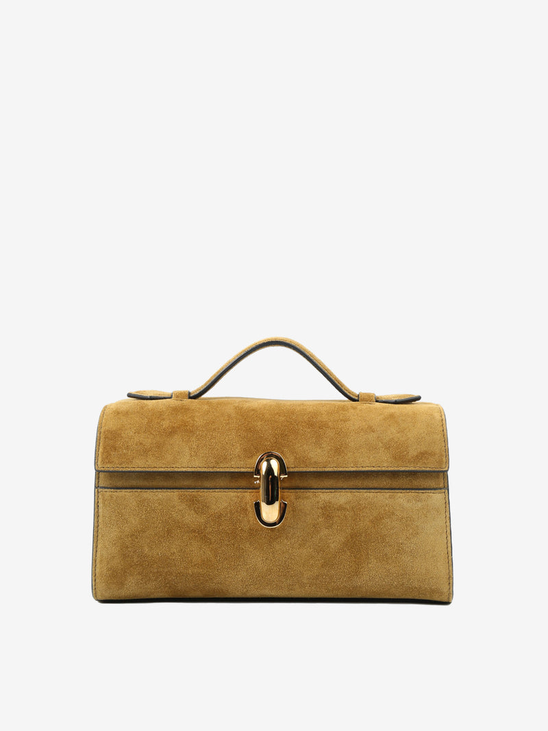 Tan bag, front view