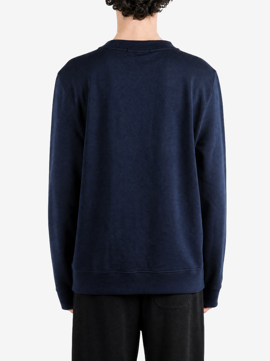 Navy hoodie, front view