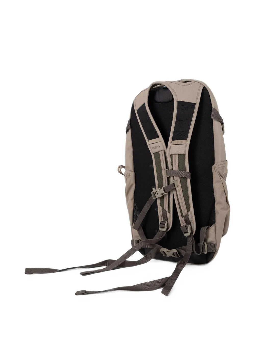 Tan bag, back view