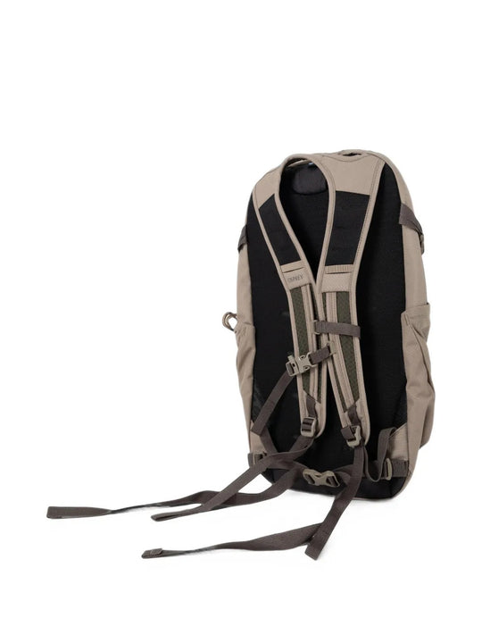 Tan bag, back view