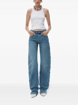 ALEXANDER WANG - Women Bonded Seams Low Rise Bowed Gusset Jean