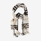 Tan scarves, front view