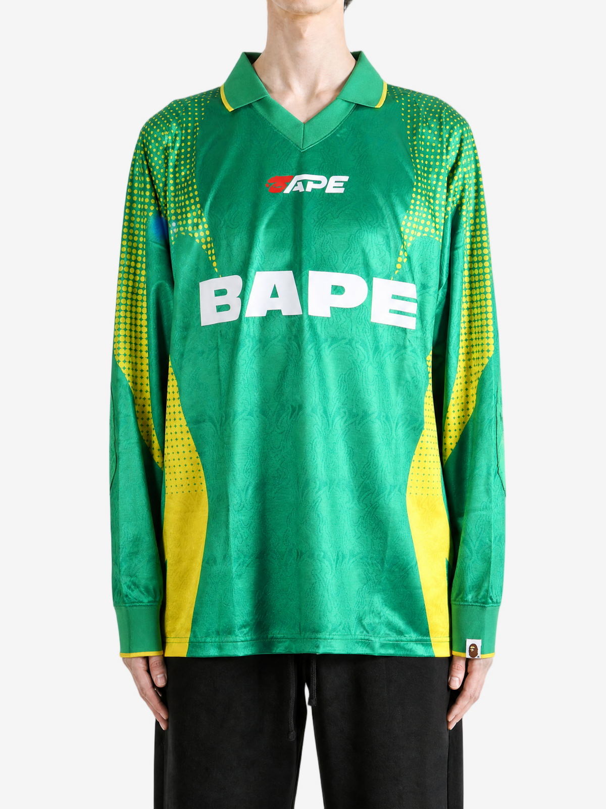A BATHING APE - Men Ape Flame Monogram Jacquard Logo Relaxed Fit
