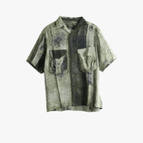 Green shirt, front view
