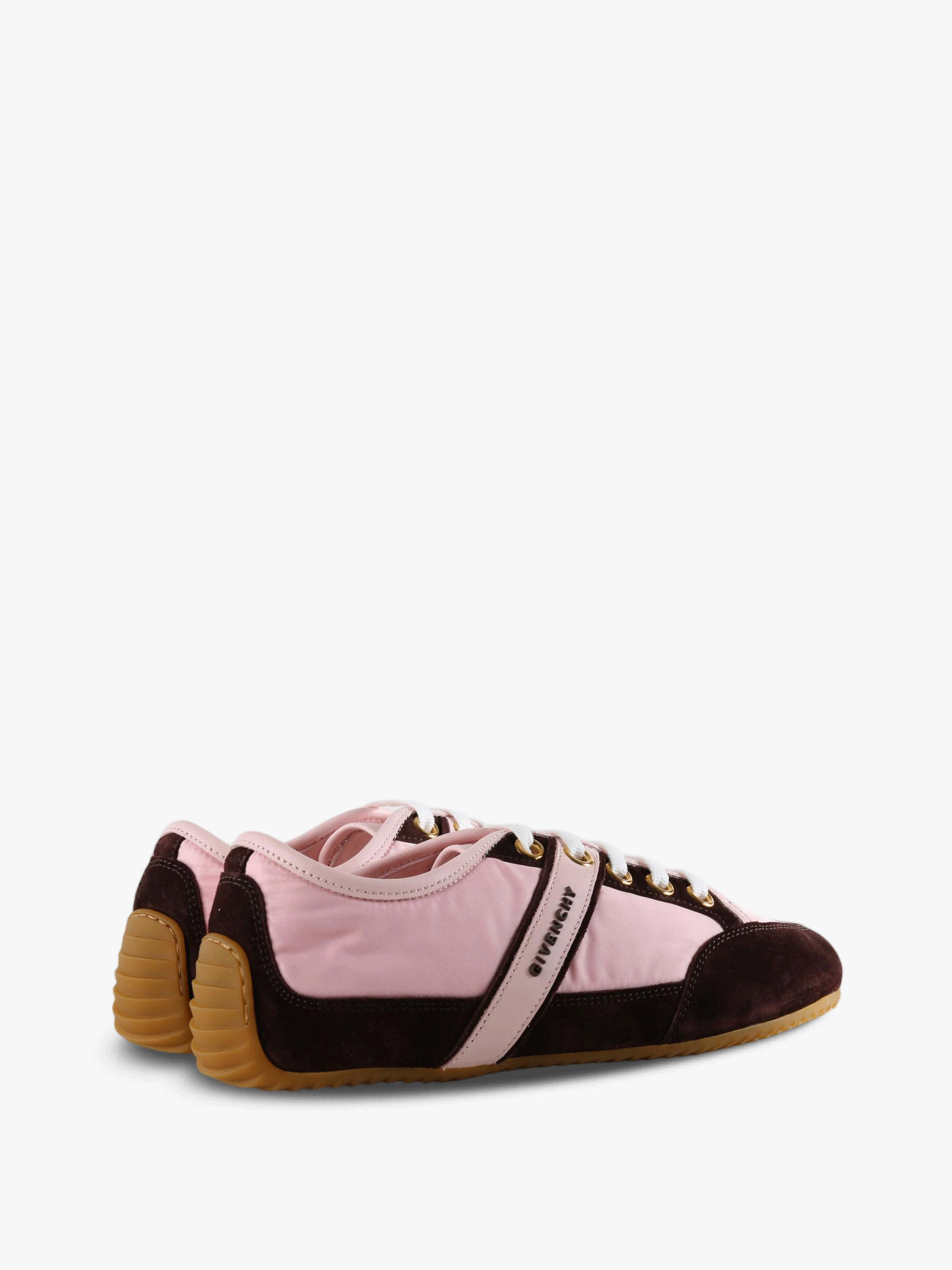 Pink shoes, side view