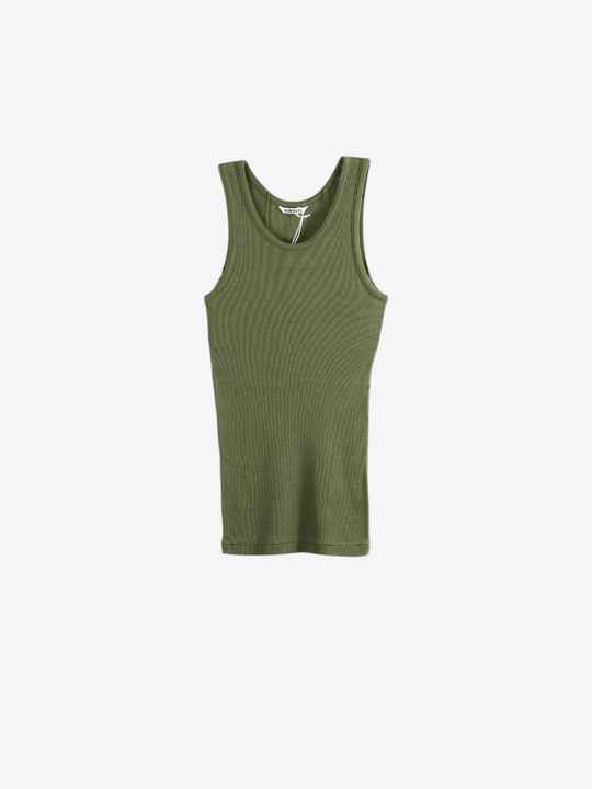 Green top, front view