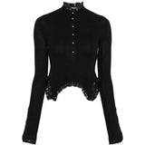 Black top, front view