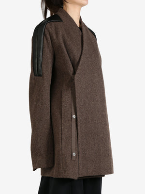 RICK OWENS - Women Cappotto In Pelle Officer Jacket