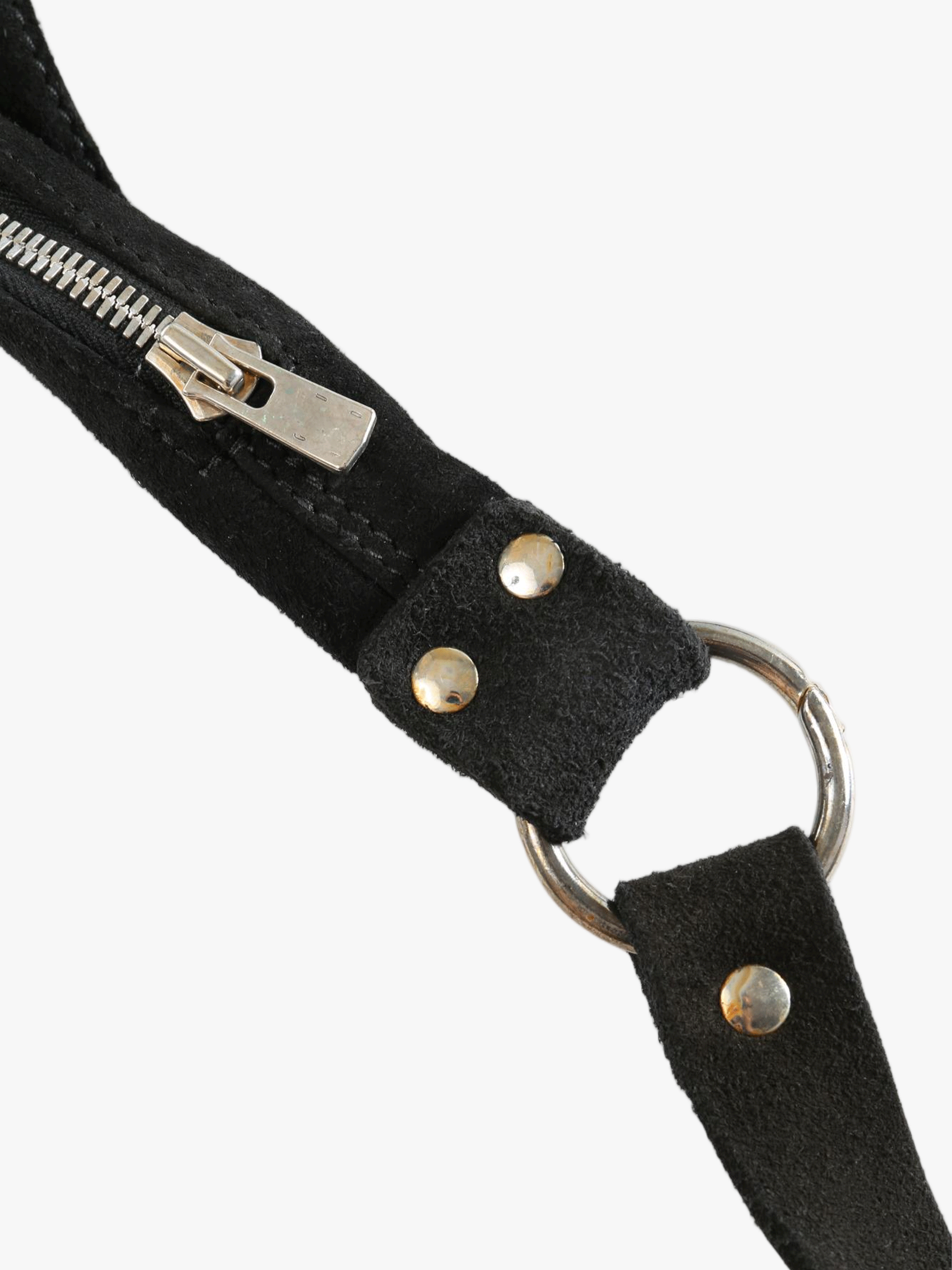 Close up of Black bag, showing detail