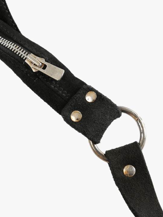 Close up of Black bag, showing detail