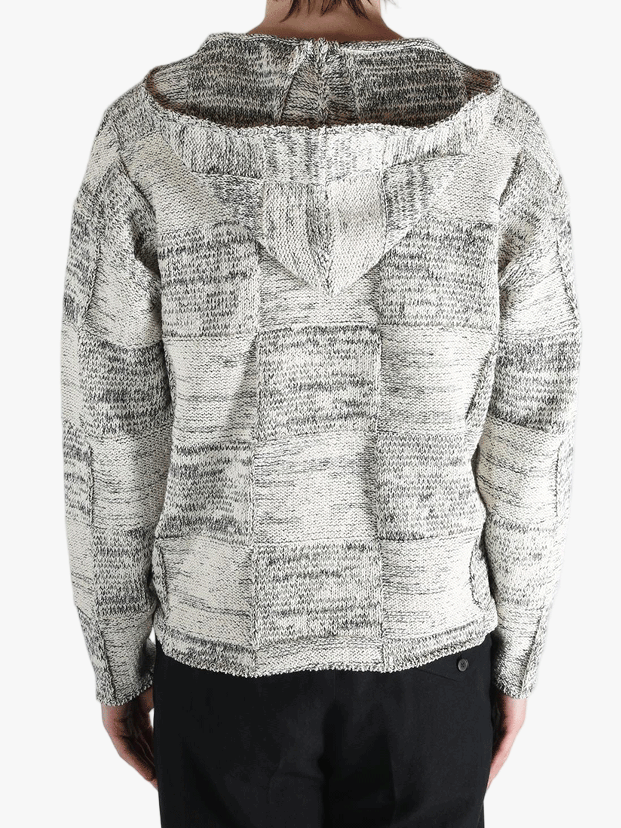 White coats worn by a person, showing the coats fit