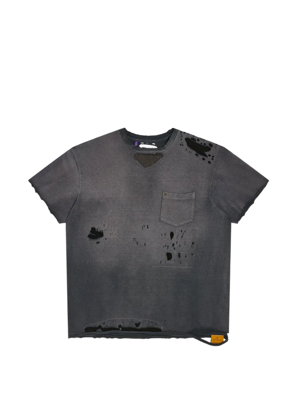 Black t-shirt, front view