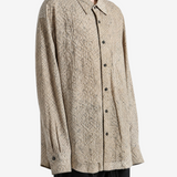 ZIGGY CHEN - Men Screen Print Layered Shirt