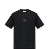 Black t-shirt, front view