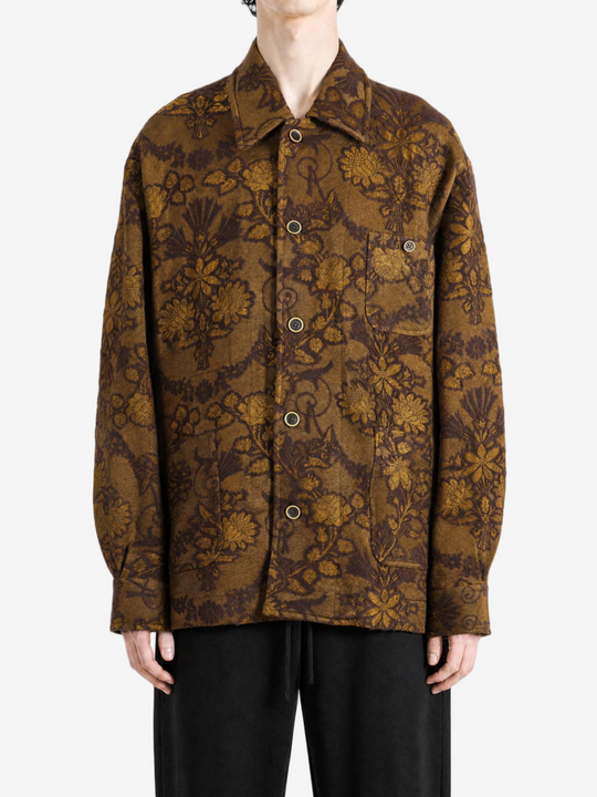 Brown jacket, full body view