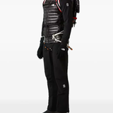 black hoodie, full body view