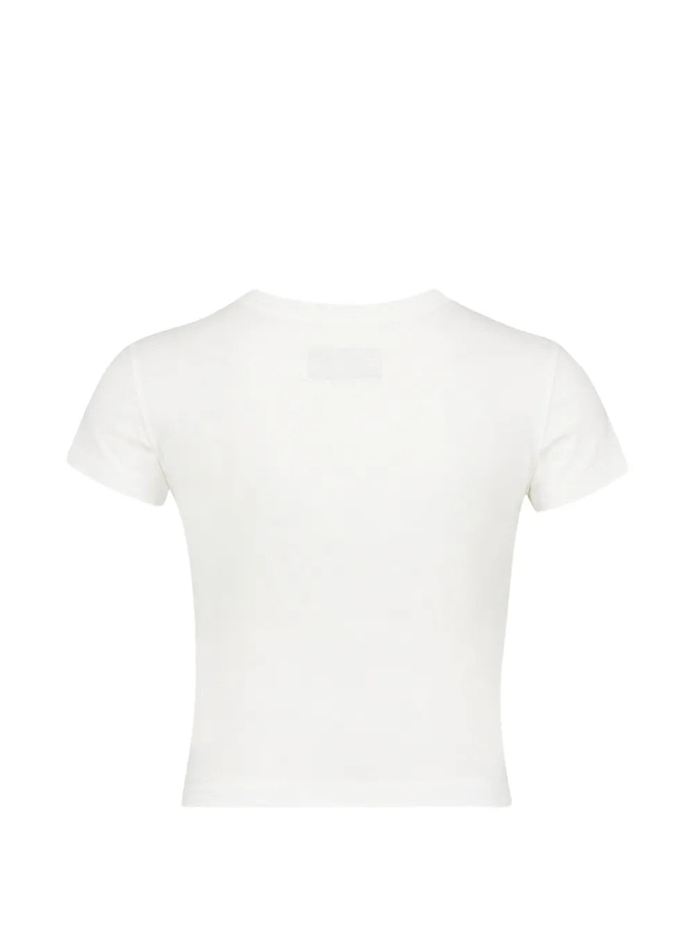 White t-shirt, back view