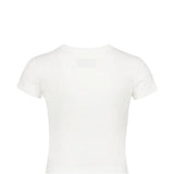 White t-shirt, back view