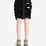 Black skirt, full body view