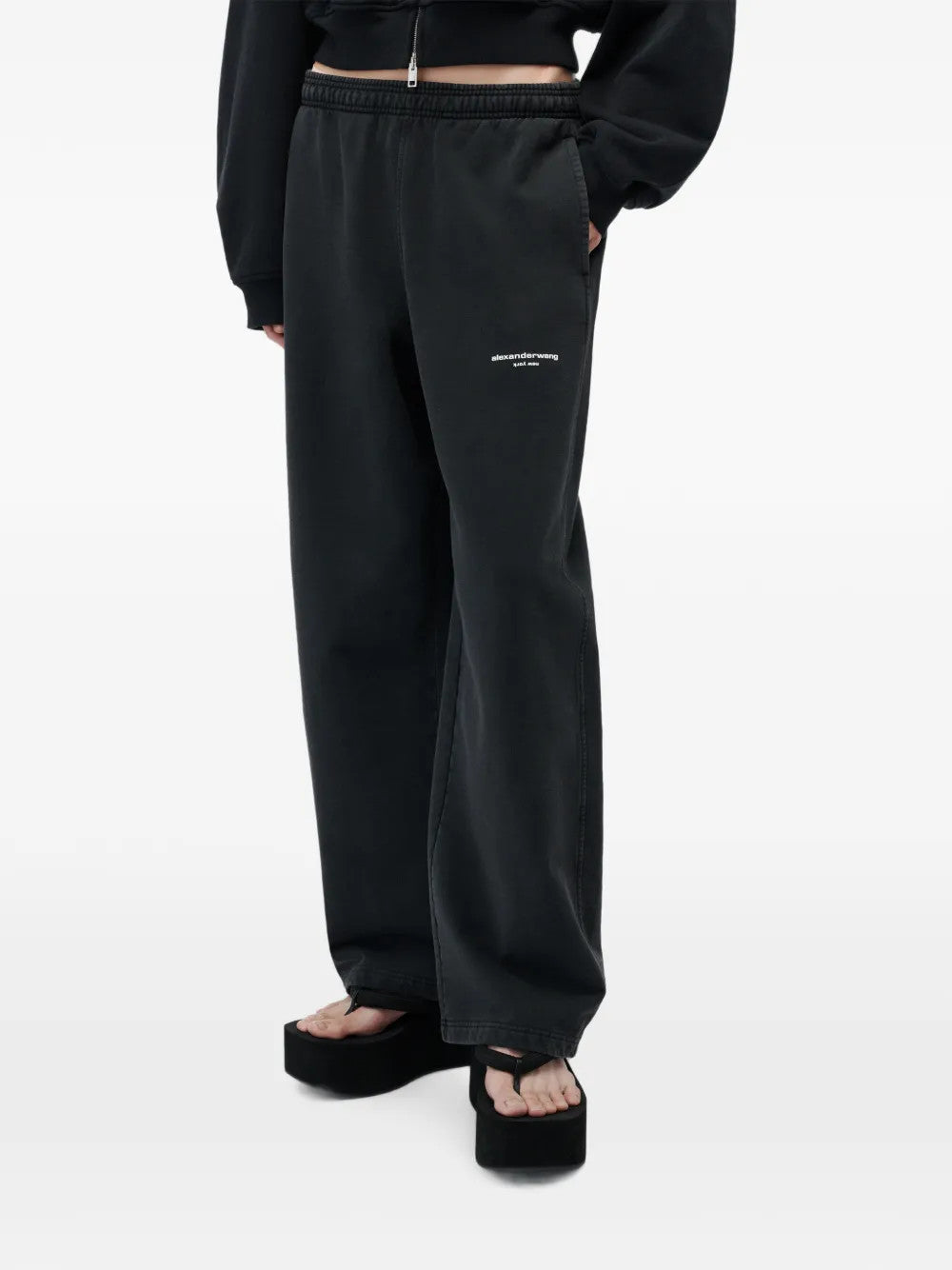 Black pants, full body view