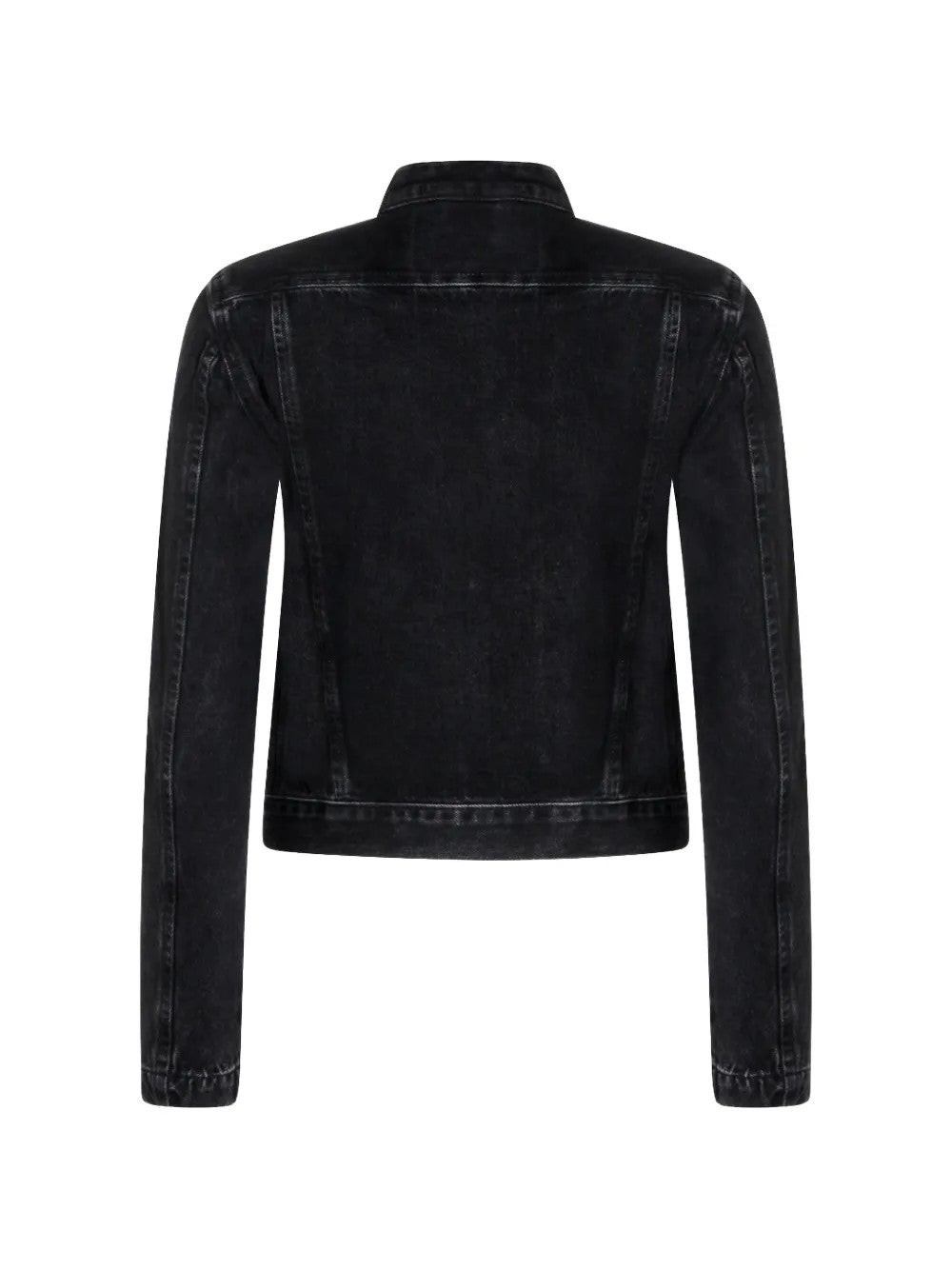 Black jacket, back view