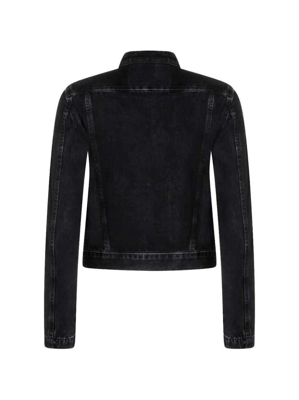 Black jacket, back view