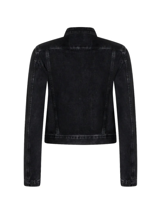 Black jacket, back view