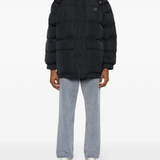MAISON KITSUNE - Men Nylon W Tonal Fox Head Patch Hooded Puffer