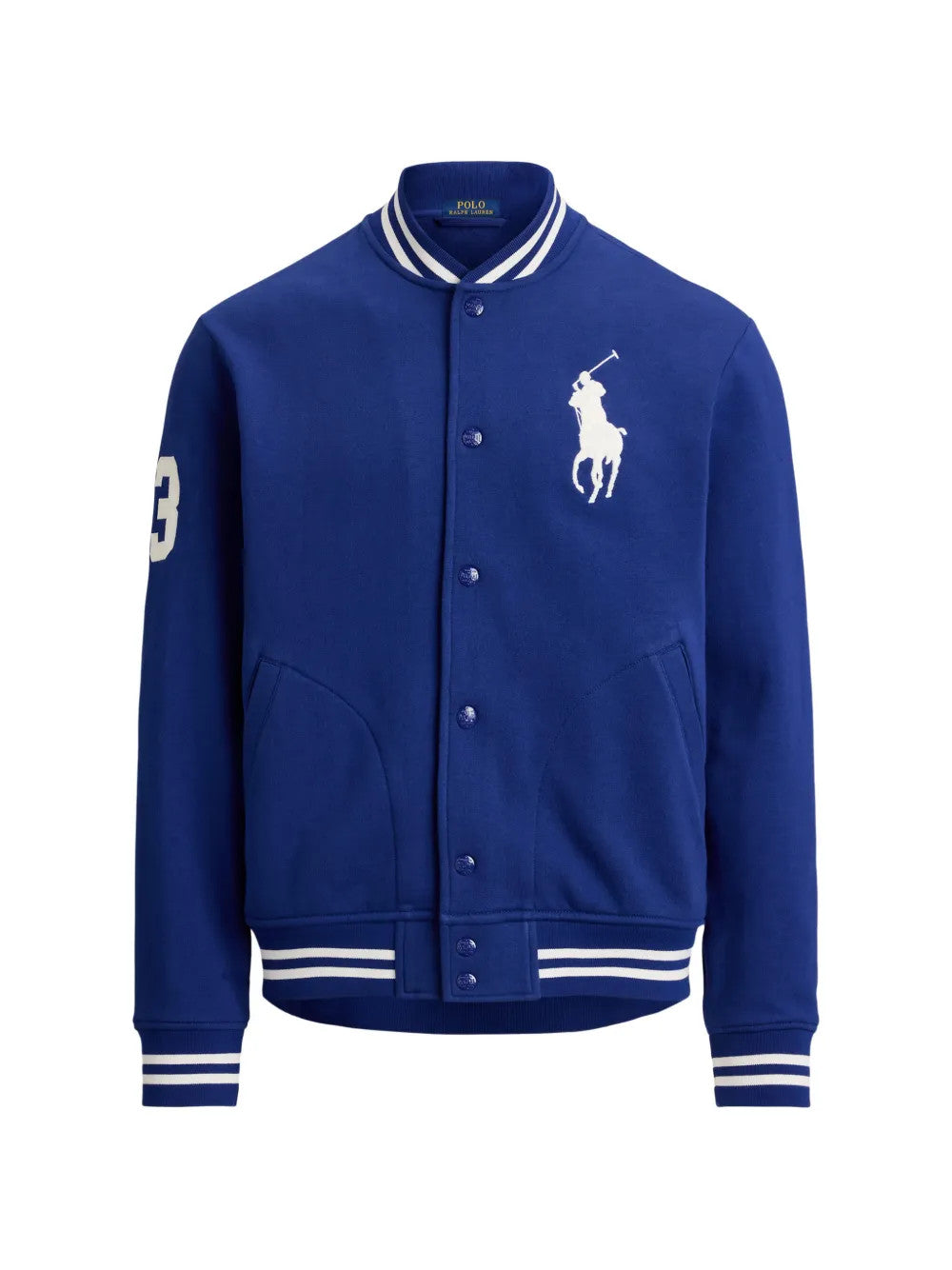 Blue jacket, front view