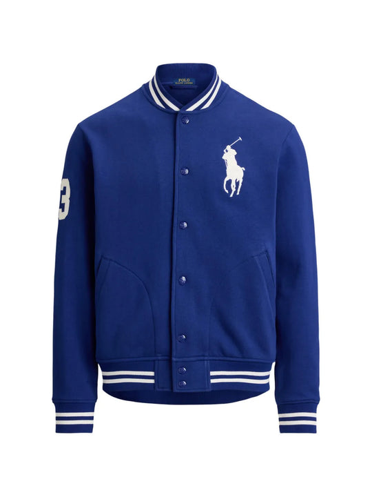 Blue jacket, front view