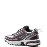Purple sneakers, front view