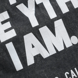 Close up of  Black T-shirt, showing texture of the cotton fabric