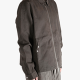 Brown jacket, side view