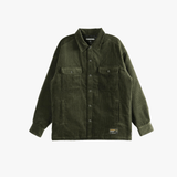 Green shirt, front view