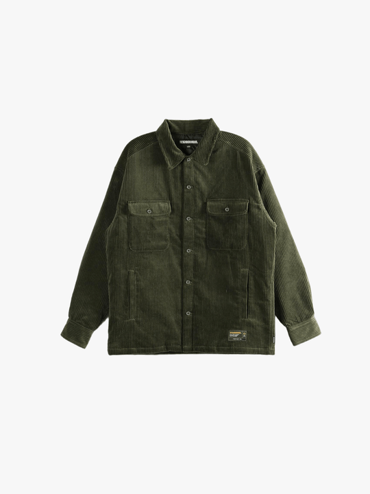 Green shirt, front view