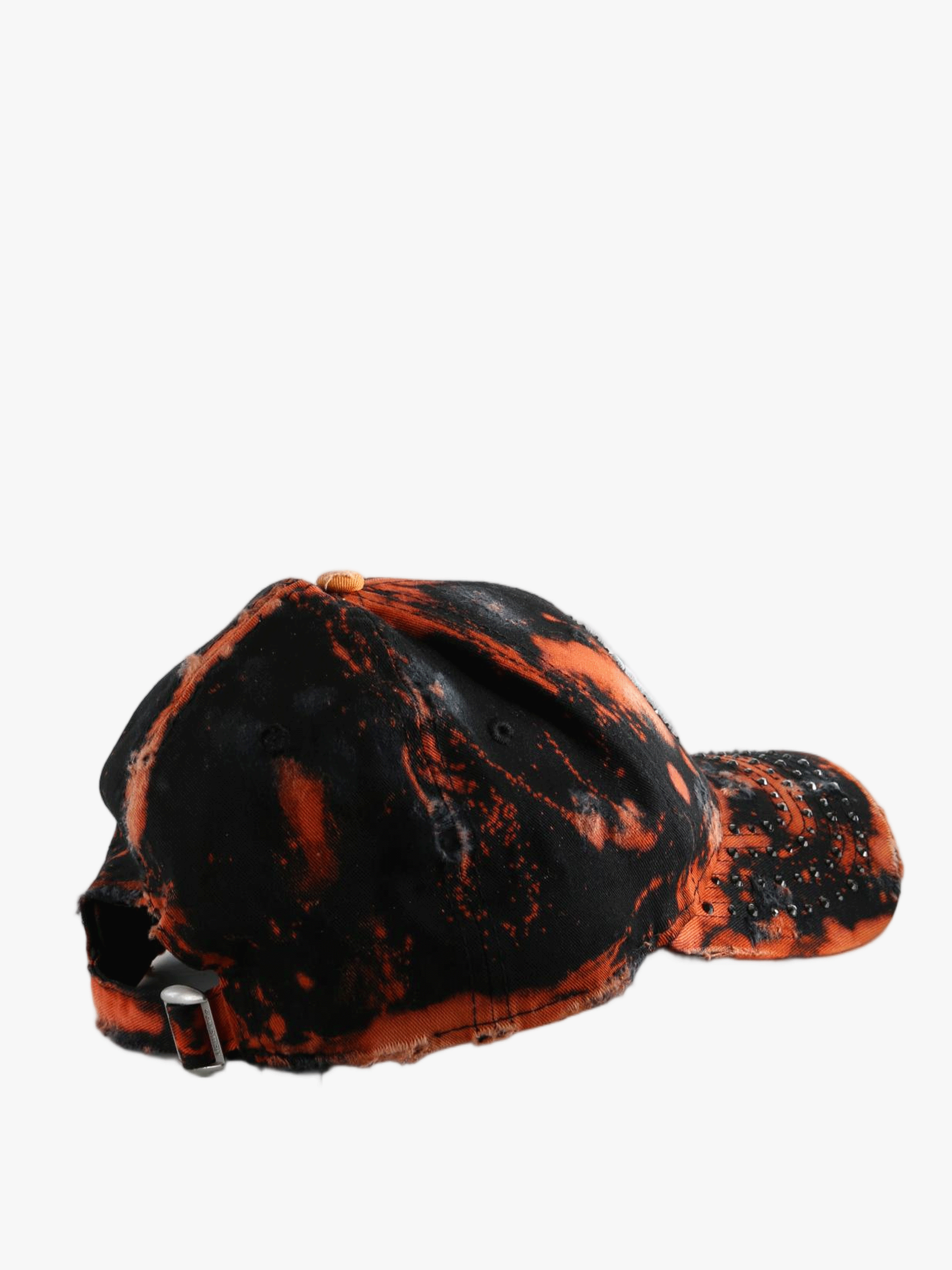 Orange hat, side view