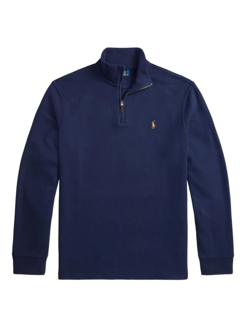 Navy knitwear, front view